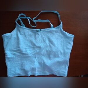 Colsie Mint Green Lounge Top With Built In Bra Adjustable Straps Size Large